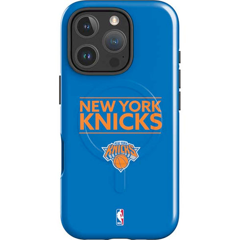 NBA New York Knicks Standard - Blue iPhone 16 Pro Magsafe Impact Case